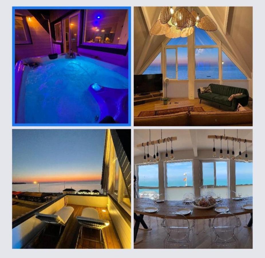 Le poséidon, gîte EXCEPTIONNEL face à la mer avec spa, terrasse, 4 chambres UN VRAI COUP DE COEUR Fécamp Extérieur photo
