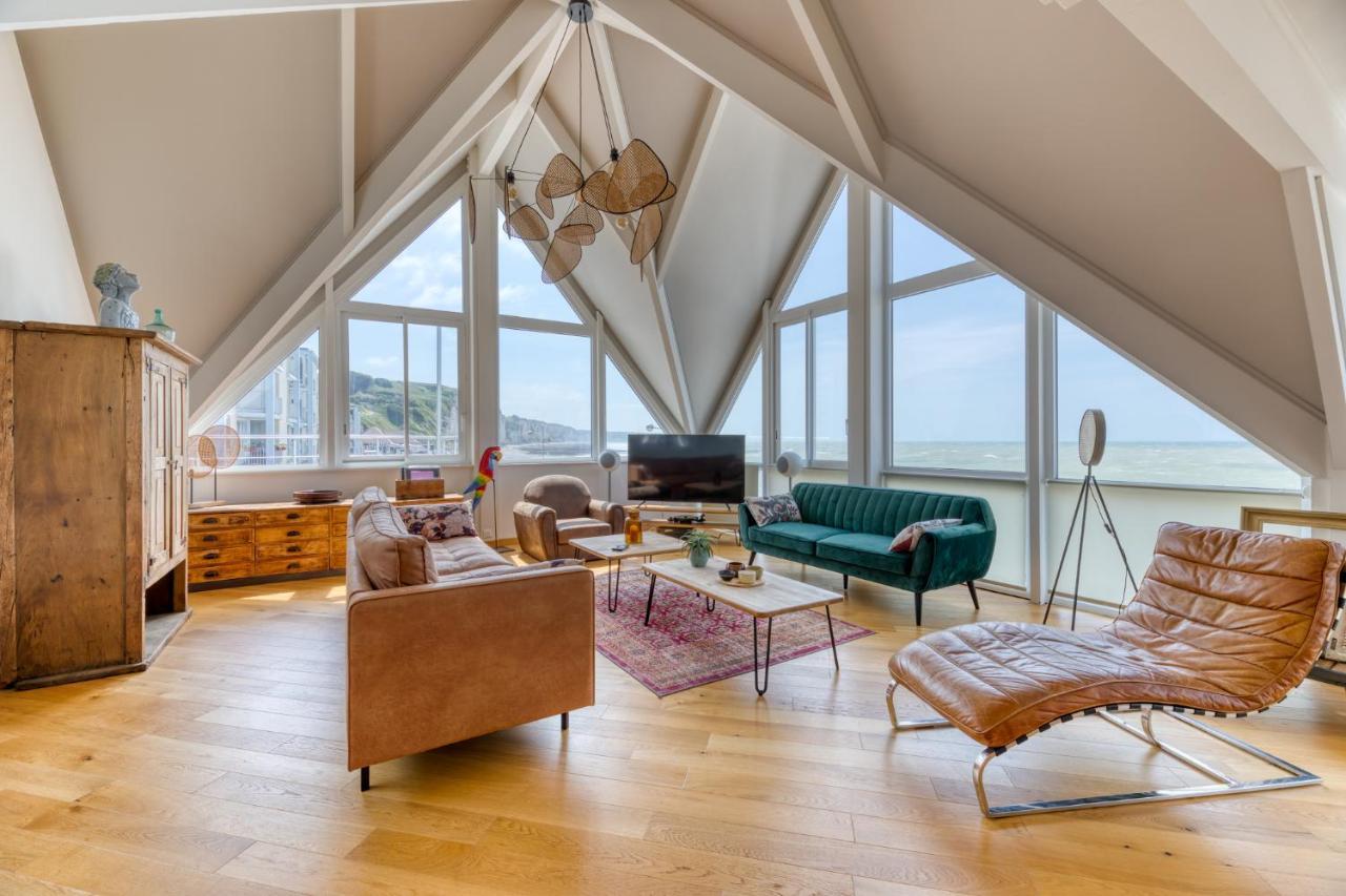Le poséidon, gîte EXCEPTIONNEL face à la mer avec spa, terrasse, 4 chambres UN VRAI COUP DE COEUR Fécamp Extérieur photo