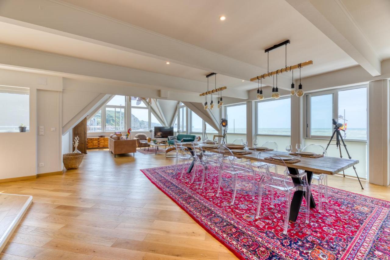 Le poséidon, gîte EXCEPTIONNEL face à la mer avec spa, terrasse, 4 chambres UN VRAI COUP DE COEUR Fécamp Extérieur photo